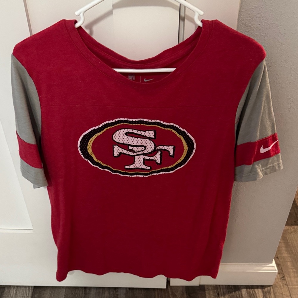 Nike women Red and Gray Sports Team Shirt